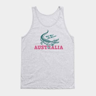 Crocodile and Australia Tank Top